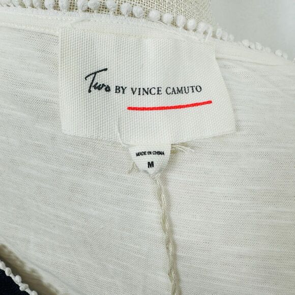 NWOT Vince Camuto Black and White Zigzag Tank Top - Picture 6 of 7